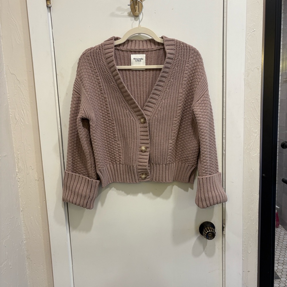 Abercrombie & Fitch Taupe Cardigan Sweater